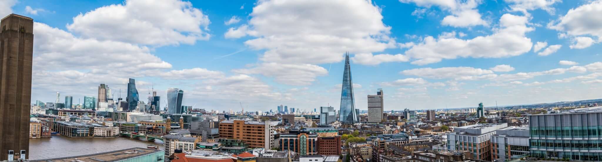 London skyline — coverage across London, Essex and Kent